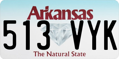 AR license plate 513VYK