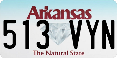 AR license plate 513VYN