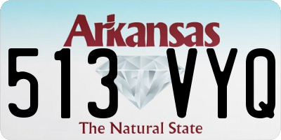AR license plate 513VYQ