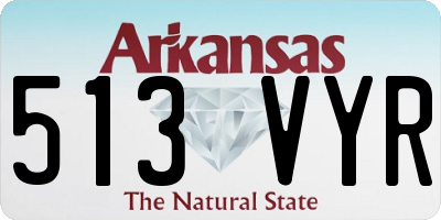 AR license plate 513VYR