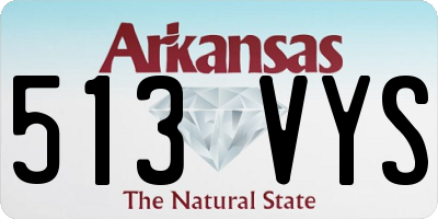 AR license plate 513VYS