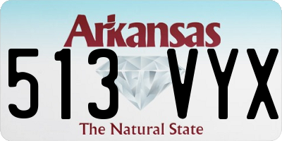 AR license plate 513VYX