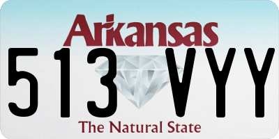 AR license plate 513VYY