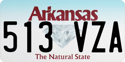AR license plate 513VZA