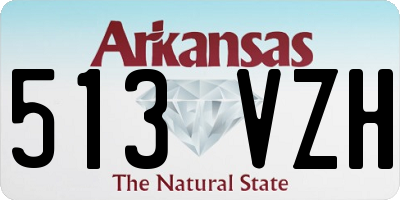 AR license plate 513VZH