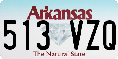 AR license plate 513VZQ