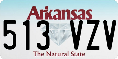 AR license plate 513VZV