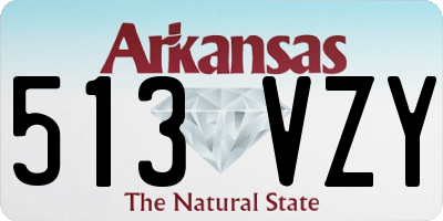 AR license plate 513VZY