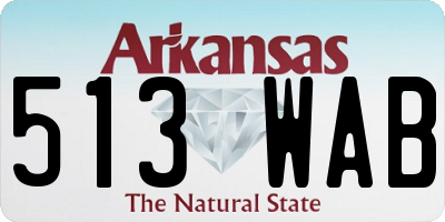 AR license plate 513WAB