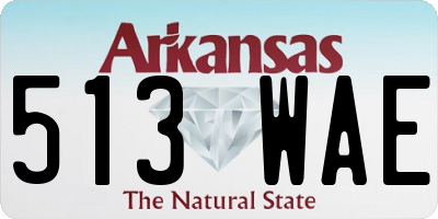 AR license plate 513WAE