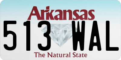 AR license plate 513WAL