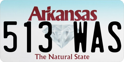 AR license plate 513WAS
