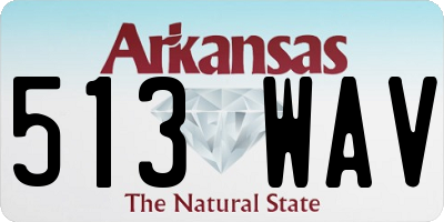 AR license plate 513WAV