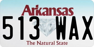 AR license plate 513WAX