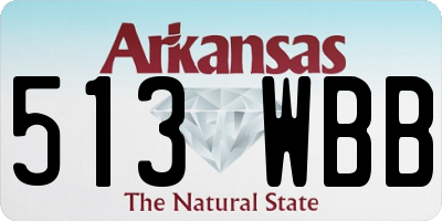 AR license plate 513WBB