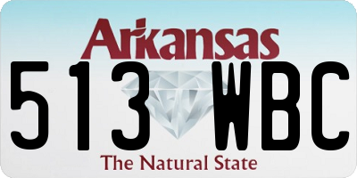 AR license plate 513WBC