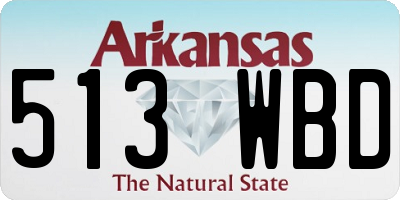 AR license plate 513WBD