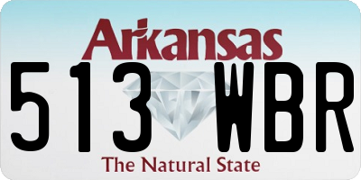 AR license plate 513WBR