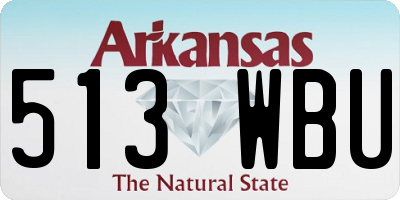 AR license plate 513WBU