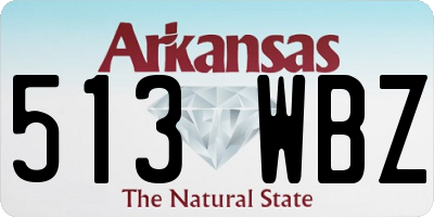 AR license plate 513WBZ