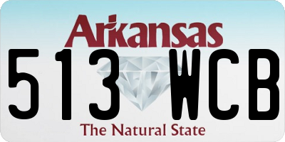 AR license plate 513WCB