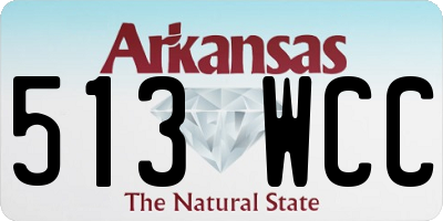 AR license plate 513WCC