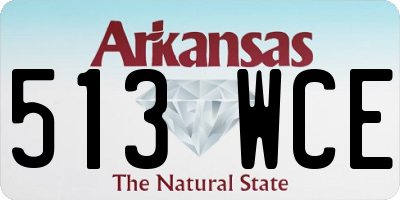 AR license plate 513WCE