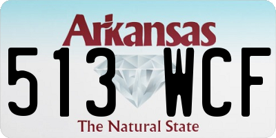 AR license plate 513WCF