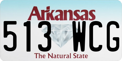AR license plate 513WCG
