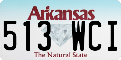 AR license plate 513WCI