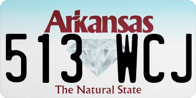 AR license plate 513WCJ