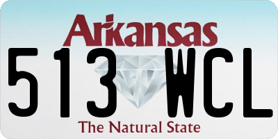 AR license plate 513WCL