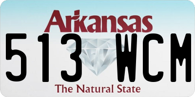 AR license plate 513WCM