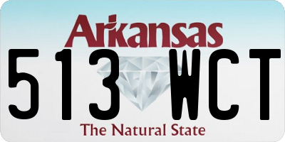 AR license plate 513WCT