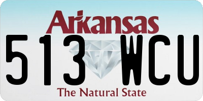 AR license plate 513WCU