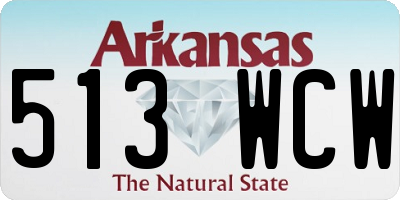 AR license plate 513WCW