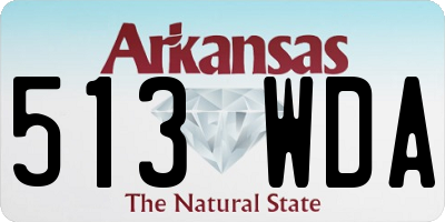 AR license plate 513WDA