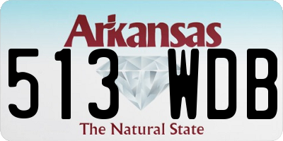 AR license plate 513WDB