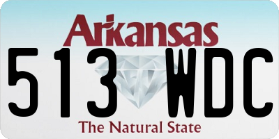 AR license plate 513WDC
