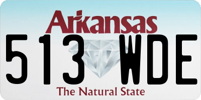 AR license plate 513WDE