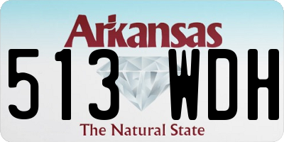 AR license plate 513WDH