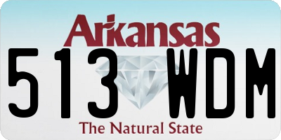 AR license plate 513WDM