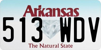 AR license plate 513WDV