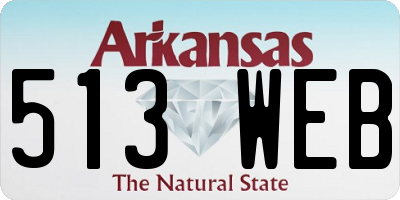 AR license plate 513WEB