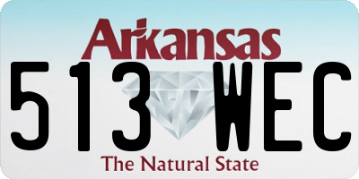 AR license plate 513WEC