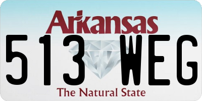 AR license plate 513WEG
