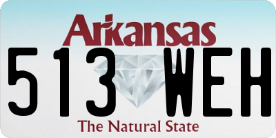 AR license plate 513WEH