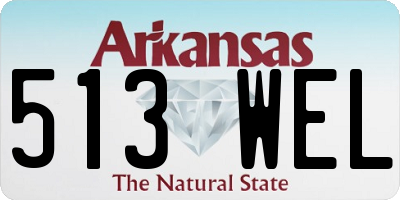 AR license plate 513WEL
