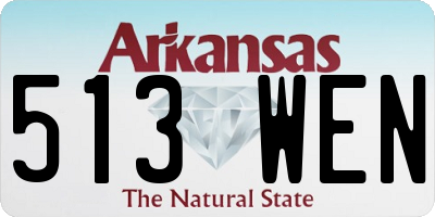 AR license plate 513WEN
