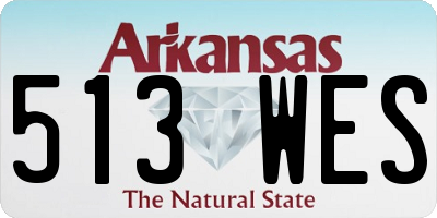 AR license plate 513WES